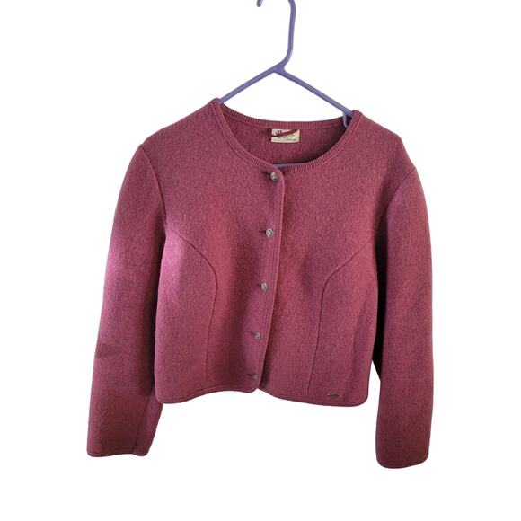 Vintage Boos Wool Sweater Cardigan Made in Austria Absolutely Perfect Condition - Picture 1 of 14